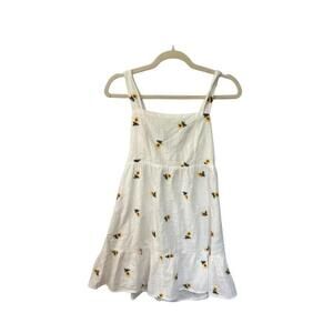 Rewind Women’s Sunflower Print Dress White Size‎ M NWOT